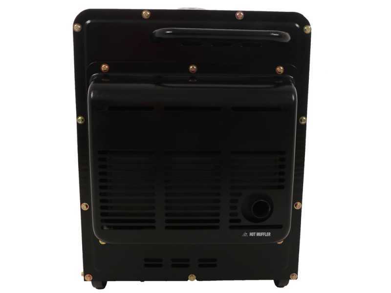 BlackStone SGB 8500 D-ES FP - Generador de corriente con ruedas silencioso di&eacute;sel con AVR 6.3 kW - Continua 6 kW Full-Power + ATS monof&aacute;sico