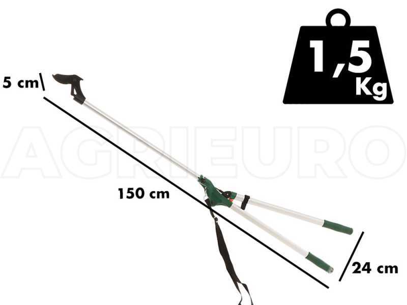 GeoTech FGP-150 - Tijeras cortarramas con barra alargadora / manillar largo