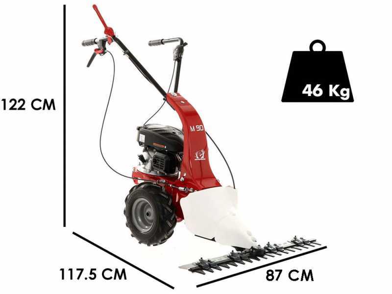 Eurosystems M90 - Motosegadora monocuchilla - Loncin 123 OHV