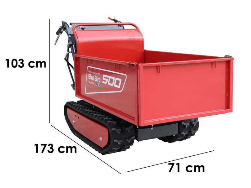 Carretilla de orugas BLUE BIRD Transporter 500 H - Caja extensible - Capacidad 500 kg
