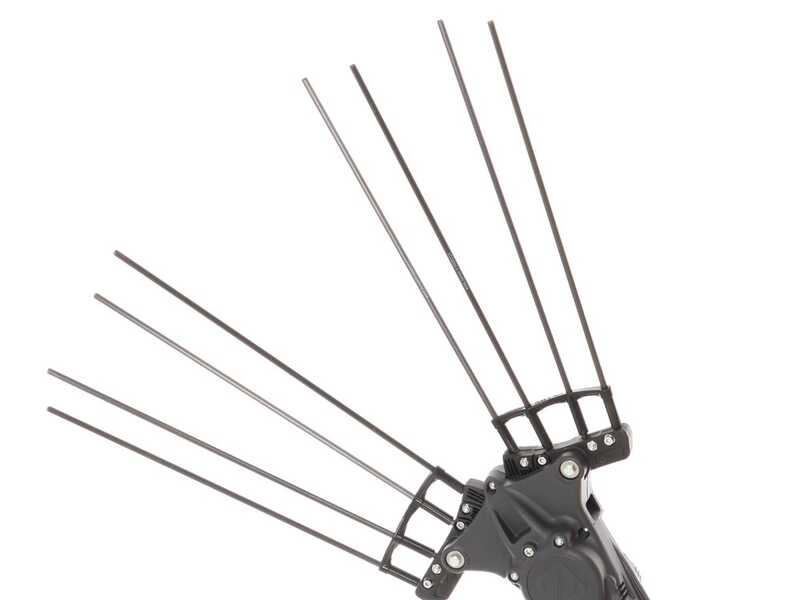 Zanon Albatros AL300 - Vareador de aceitunas el&eacute;ctrico a bater&iacute;a tipo mochila 50.4V 6.4Ah - P&eacute;rtiga telesc&oacute;pica 210/340 cm