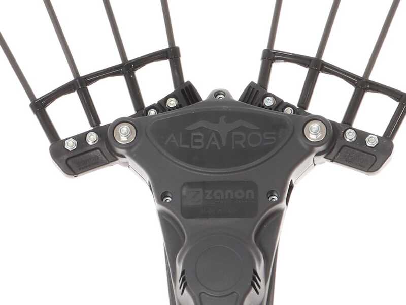 Zanon Albatros AL300 - Vareador de aceitunas el&eacute;ctrico a bater&iacute;a tipo mochila 50.4V 6.4Ah - P&eacute;rtiga telesc&oacute;pica 210/340 cm