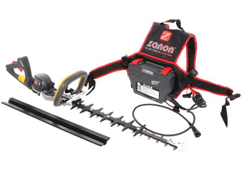 Cortasetos de bater&iacute;a Zanon Raptor 600 - Espada de 60 cm - 50.4V 6.4 Ah