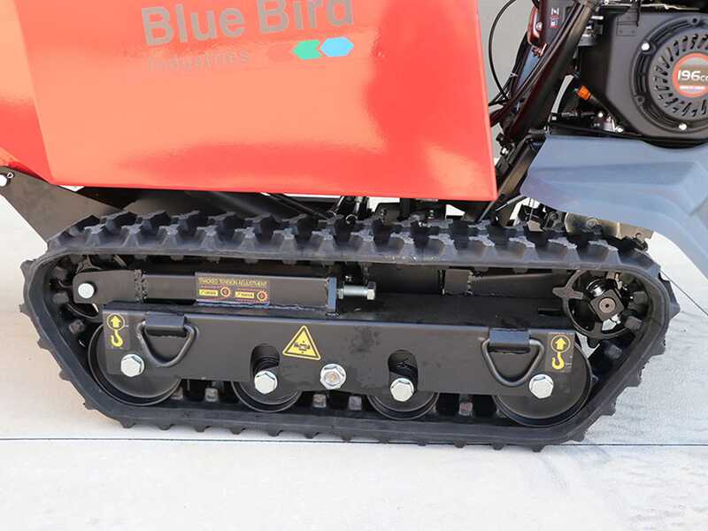 Carretilla de orugas con motor BLUE BIRD Transporter 500 D - Caja dumper con capacidad de 500 Kg