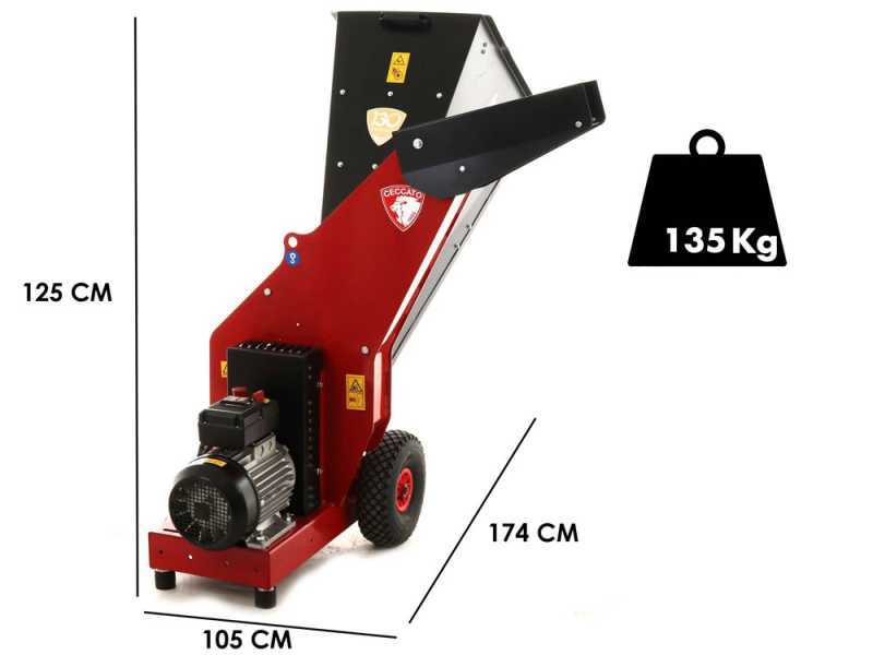Ceccato Tritone Maxi Electric - Biotrituradora con motor el&eacute;ctrico - Trif&aacute;sico 7.5 HP