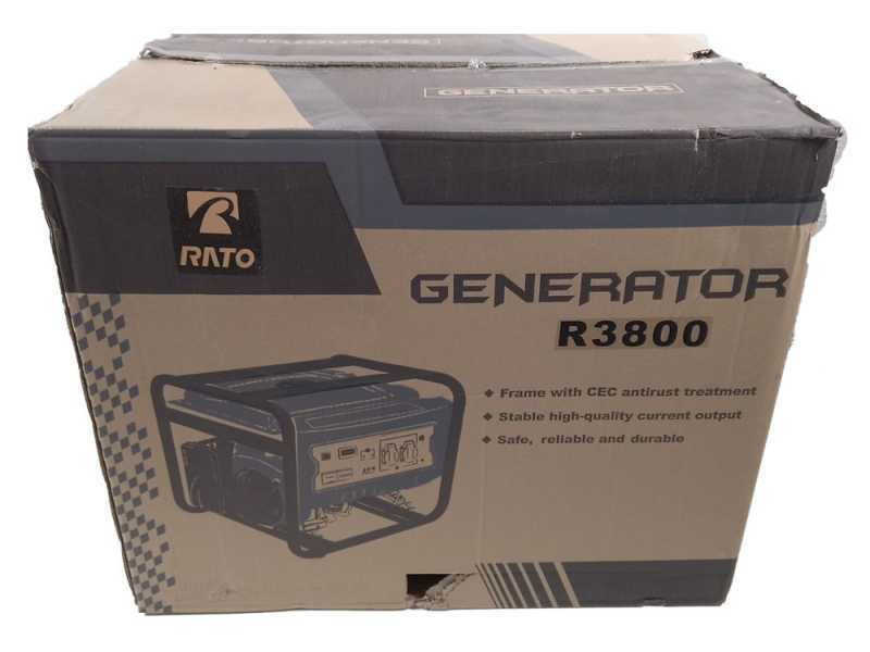 Rato R3800 AVR - Generador de corriente a gasolina con AVR 3.8 kW - Continua 3.5 kW Monof&aacute;sica
