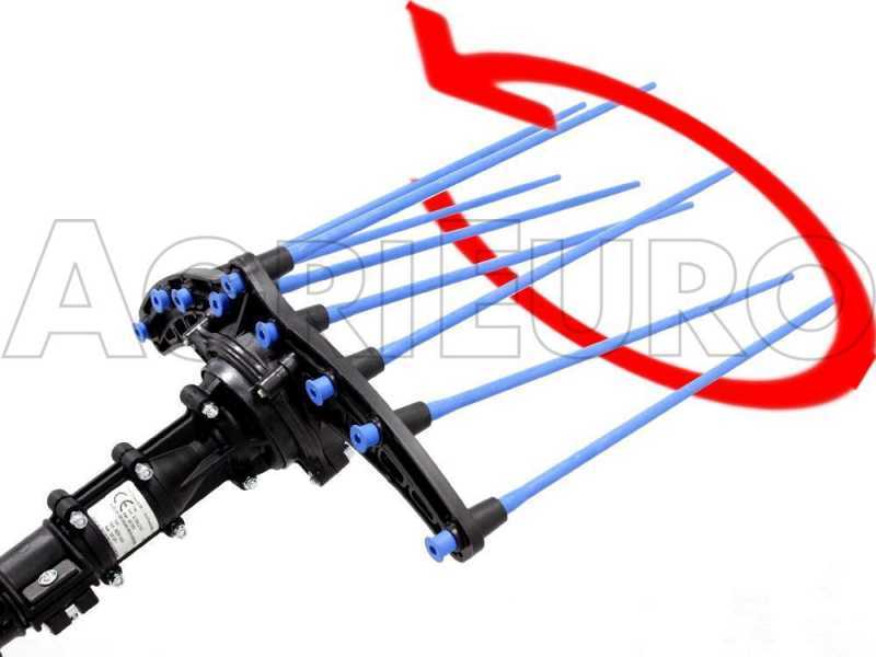 Campagnola HERCULES 58V - P&eacute;rtiga de carbono de 200 cm - Vareador de aceitunas el&eacute;ctrico de bater&iacute;a