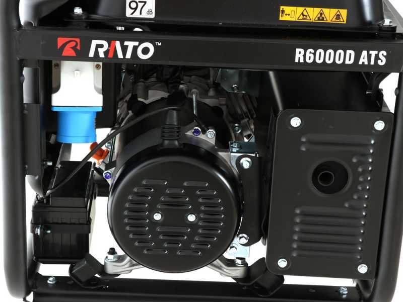 Rato R6000D-ATS AVR - Generador de corriente a gasolina con AVR 6 kW - Continua 5.5 kW Monof&aacute;sica