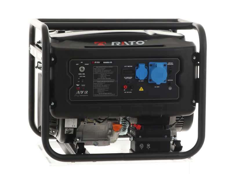 Rato R6000D-ATS AVR - Generador de corriente a gasolina con AVR 6 kW - Continua 5.5 kW Monof&aacute;sica