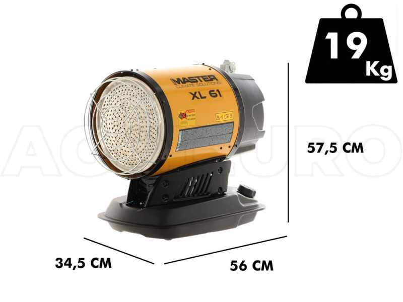 Master XL 61 - Generador de aire caliente a gas&oacute;leo de combusti&oacute;n directa