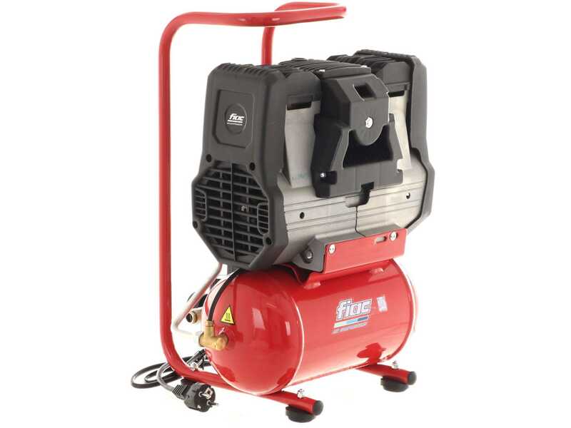 FIAC Silent XS88 - Compresor de aire el&eacute;ctrico monof&aacute;sico silencioso, sin aceite - Motor 0.75 HP - 6 L