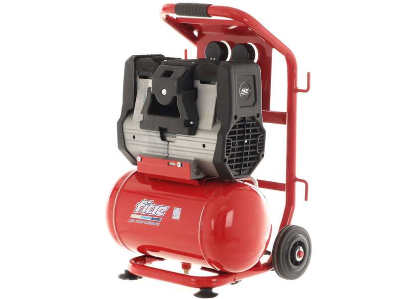FIAC Magnum XS88 - Compresor de aire el&eacute;ctrico monof&aacute;sico silencioso, sin aceite - Motor 0.75 HP - 10 L