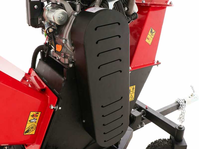GeoTech-Pro PCS 160LE PRO - Biotrituradora de gasolina profesional - Motor Loncin G420FD