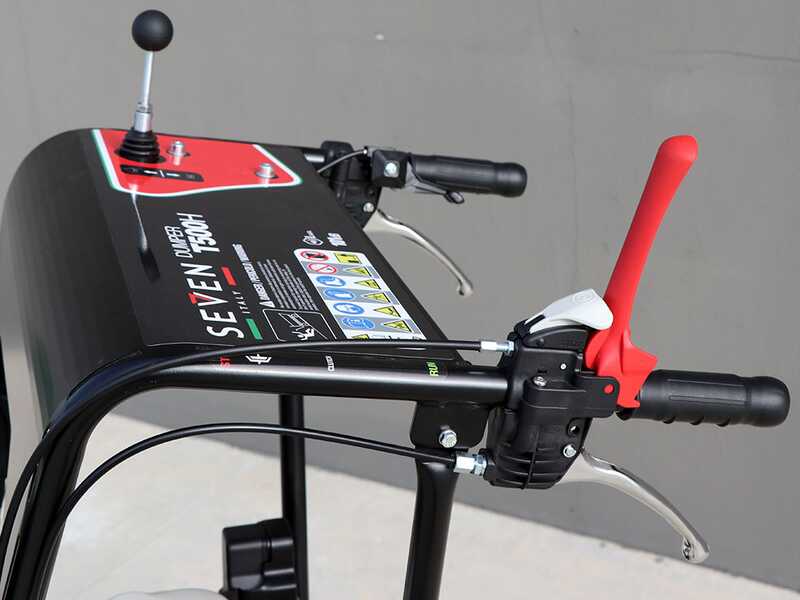 Carretilla de orugas con motor Seven Italy T500H GX - caj&oacute;n extensible - capacidad 500 kg