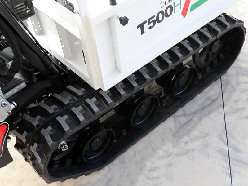 Carretilla de orugas con motor Seven Italy T500H GX - caj&oacute;n extensible - capacidad 500 kg