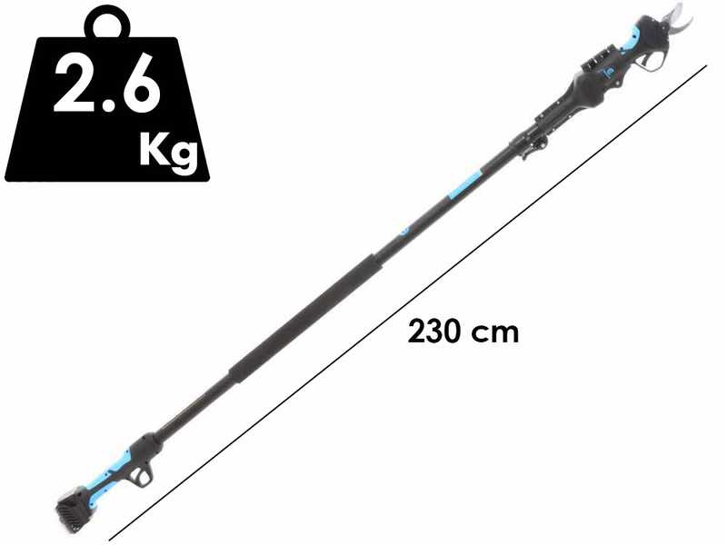 Campagnola Stark XM - Tijeras de poda de bater&iacute;a con p&eacute;rtiga telesc&oacute;pica - 3x 14,4V 2,5 Ah