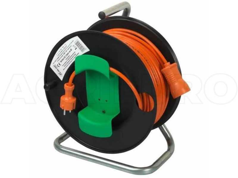 Enrollacable el&eacute;ctrico de jardiner&iacute;a 40 m (enrollador con cable)