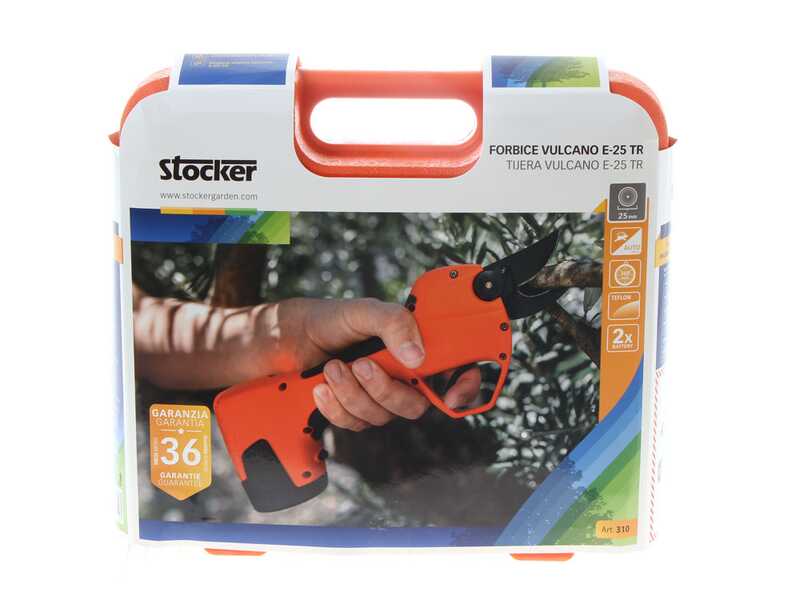 Tijera de poda a bater&iacute;a Stocker Vulcano E-25 TR 14.4 V - Di&aacute;metro de corte 25 mm