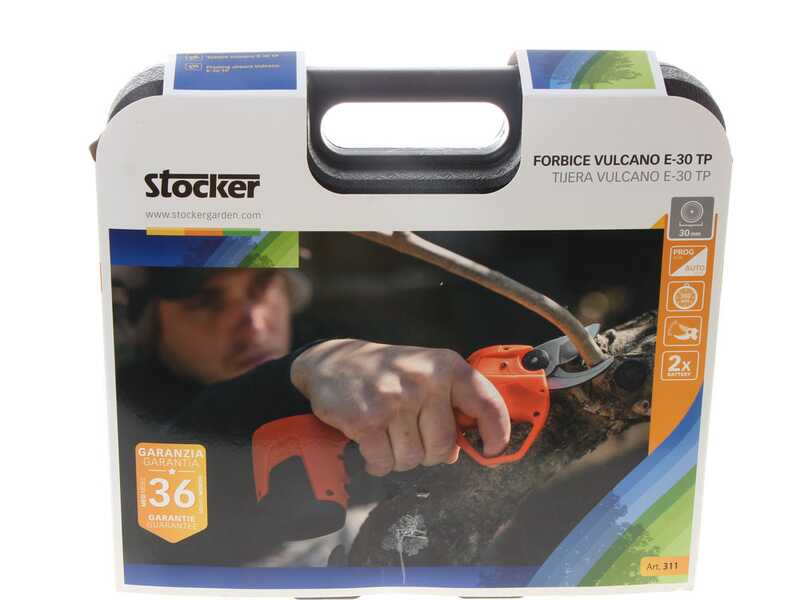 Tijeras de poda de bater&iacute;a Stocker E-30 TP 16.8V con corte proporcional - Di&aacute;metro de corte 30 mm