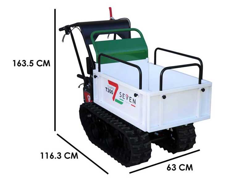 Carretilla de orugas Seven Italy T300 GX-E - caja extensible - capacidad 300 kg