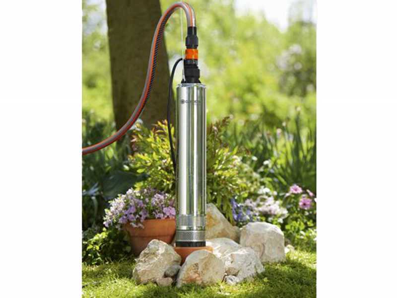 Bomba sumergible para pozos, Gardena 5500/5 Inox - 850W - Para agua limpia