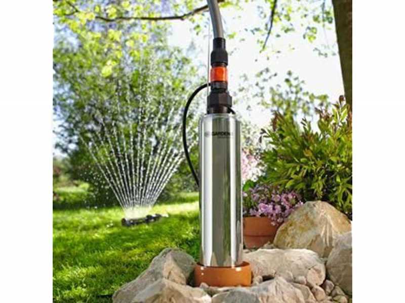 Bomba sumergible para pozos, Gardena 5500/5 Inox - 850W - Para agua limpia