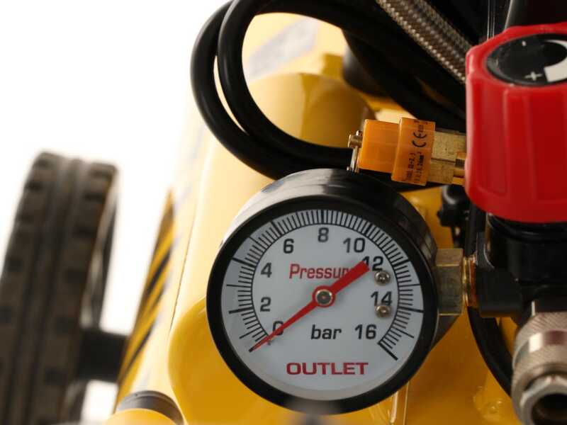 Stanley DST 150/8/24 SXCMS1324H - Compresor de aire el&eacute;ctrico monof&aacute;sico silencioso, sin aceite - Motor 1.3 HP - 24 L