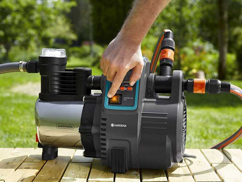 Gardena 6000/6E LCD Inox - Bomba el&eacute;ctrica autom&aacute;tica - 1300W