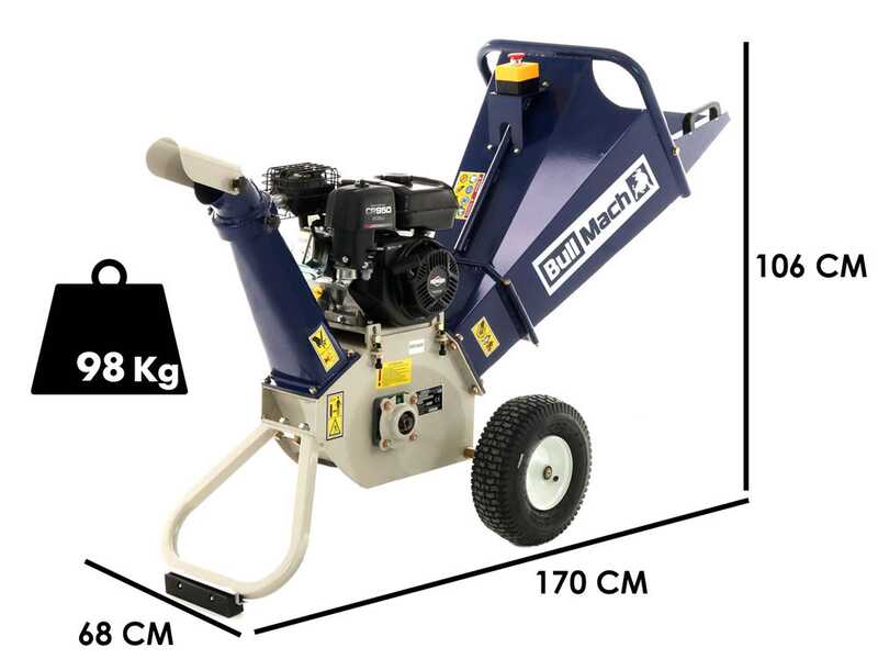 BullMach Hercules 65 B&amp;S - Biotrituradora de gasolina - Motor B&amp;S CR950