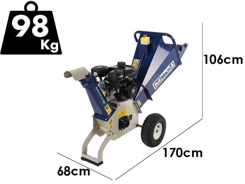 BullMach Hercules 65 B&amp;S - Biotrituradora de gasolina - Motor B&amp;S CR950
