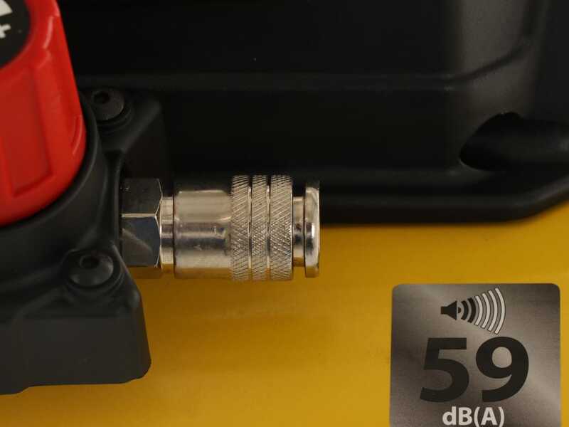 Stanley DST 100/8/6 - Compresor de aire el&eacute;ctrico port&aacute;til monof&aacute;sico, sin aceite - Motor 1 HP - 6 L