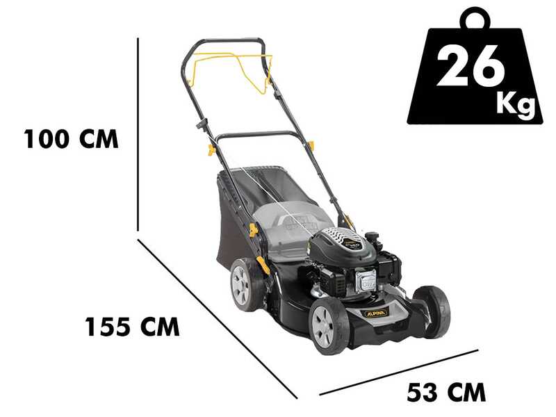 Cortac&eacute;sped autopropulsado Alpina AL5 46 SA con motor de gasolina ST 140 de 139 cc