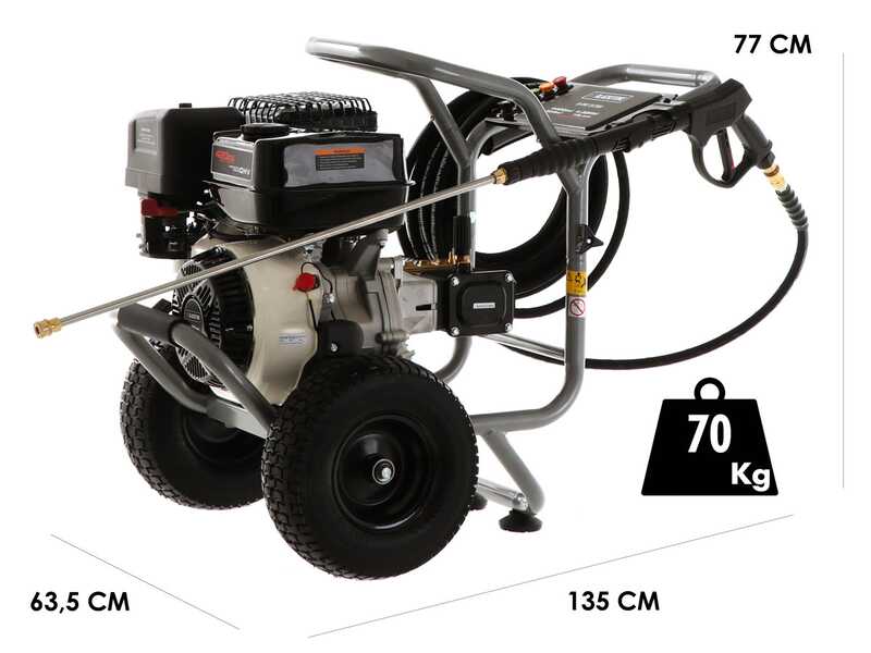BlackStone B-PW 15/300 - Hidrolimpiadora de gasolina - 310 bar - 900 L/h - Motor Ducar DH420 - con bomba Annovi &amp; Reverberi