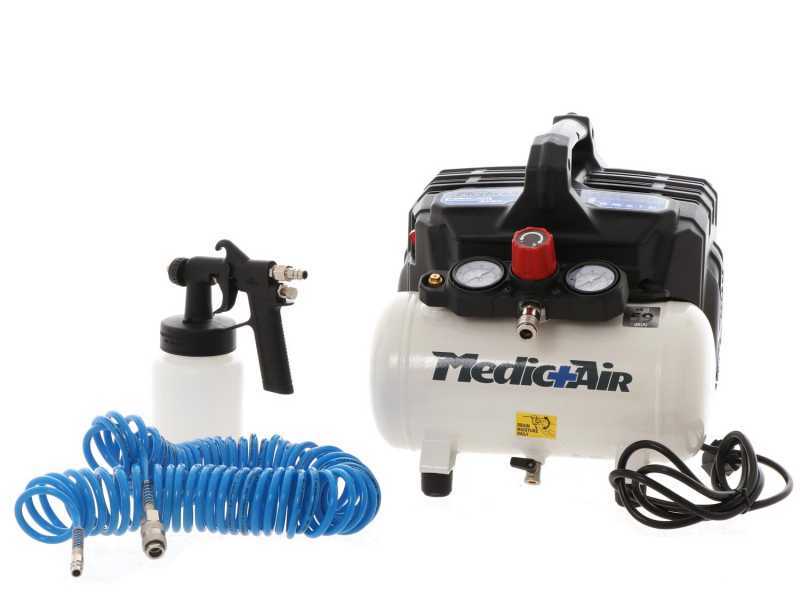 Medic+Air Siltek S/6 Sanifico - Compresor para desinfecci&oacute;n el&eacute;ctrico, compacto, port&aacute;til - 6 L