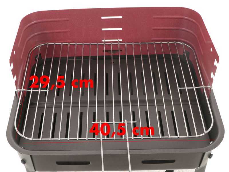 Mille Flavia s/r 45 - Barbacoa de carb&oacute;n de hierro artesanal - 45,5x29,5cm