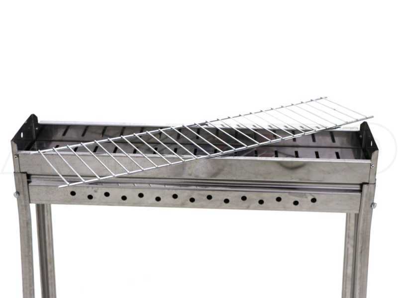 Barbacoa para pinchos de carb&oacute;n Seven Italy BBQ-60 INOX