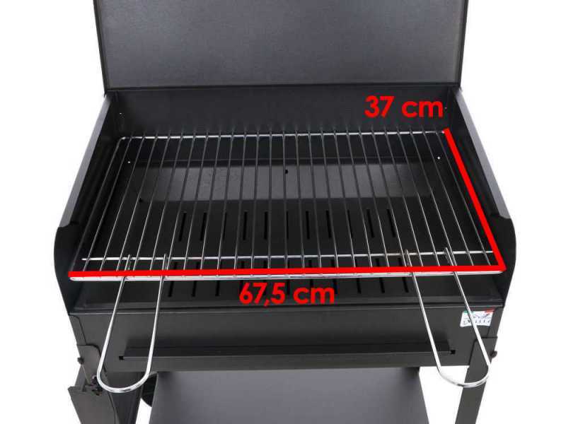 Seven Italy Polifemo Large - Barbacoa de carb&oacute;n de hierro artesanal - 67,5x37cm