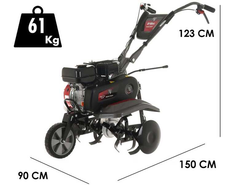 Italian Power RG3.6-75 - Motoazada de gasolina 7 HP de 212cc