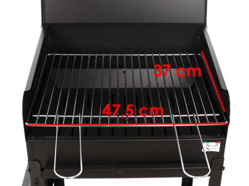 Seven Italy Polifemo Small - Barbacoa de carb&oacute;n de hierro artesanal - 47,5x37cm