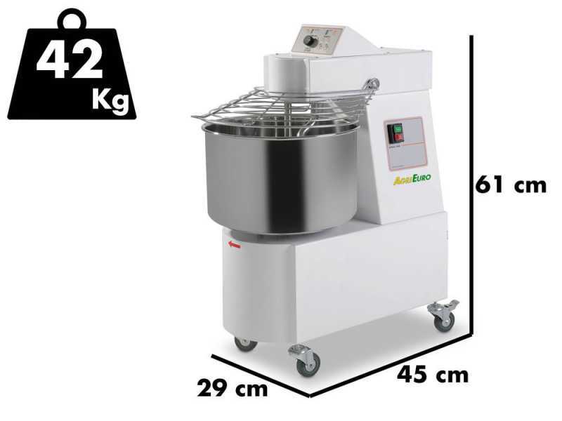 Amasadora de espiral SKV 10 MO - 6 kg de alta hidrataci&oacute;n monof&aacute;sica con regulador