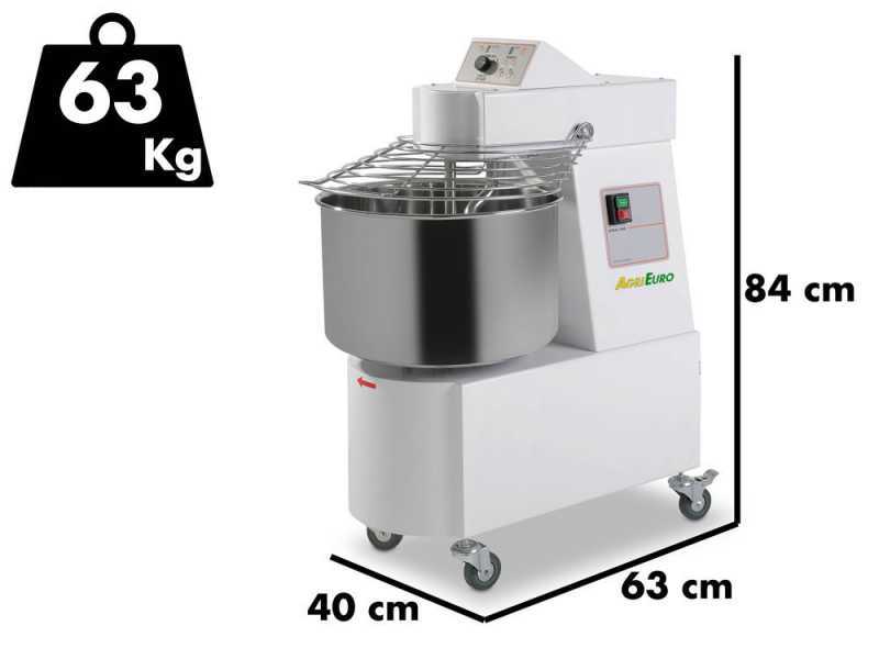 Amasadora de espiral SKV 20 MO - 17 kg de alta hidrataci&oacute;n con regulador