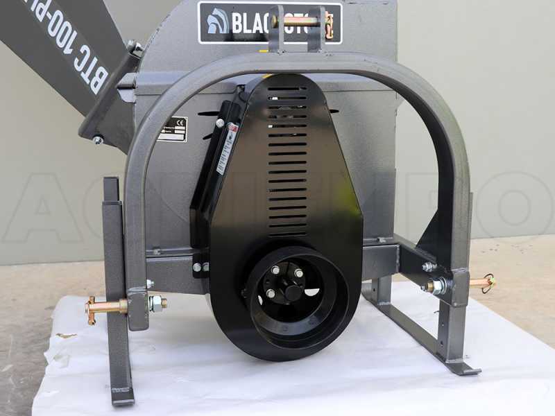 BlackStone BTC 100-PLUS - Biotrituradora para tractor - Transmisi&oacute;n por correa