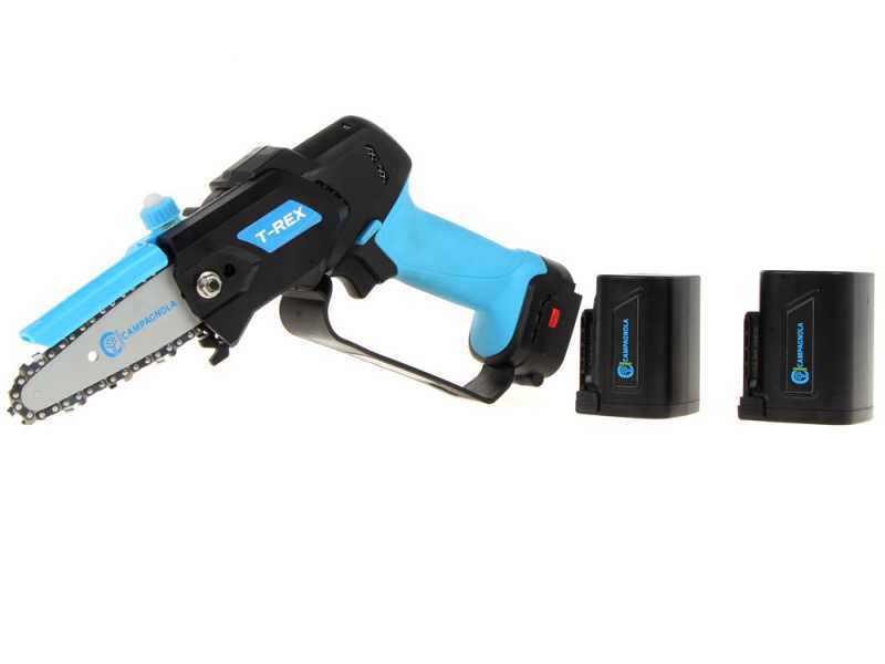 Podadora manual el&eacute;ctrica de bater&iacute;a Campagnola T-Rex - 1 bater&iacute;a de 4 Ah + 1 bater&iacute;a de 2,5 Ah