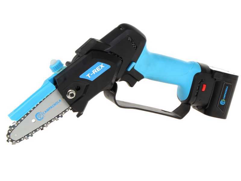 Podadora manual el&eacute;ctrica de bater&iacute;a Campagnola T-Rex - 1 bater&iacute;a de 4 Ah + 1 bater&iacute;a de 2,5 Ah