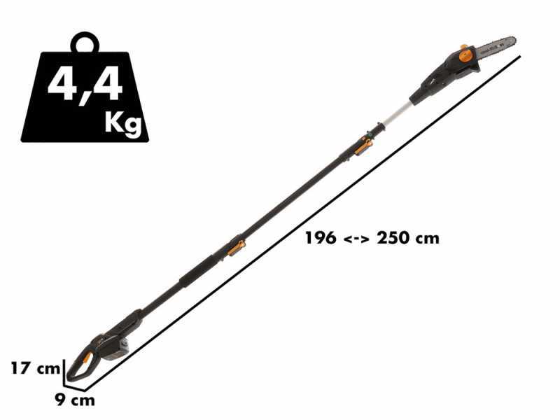 Podadora de bater&iacute;a telesc&oacute;pica multifunci&oacute;n Alpina AMT 20 Li - bater&iacute;a 20V 4Ah