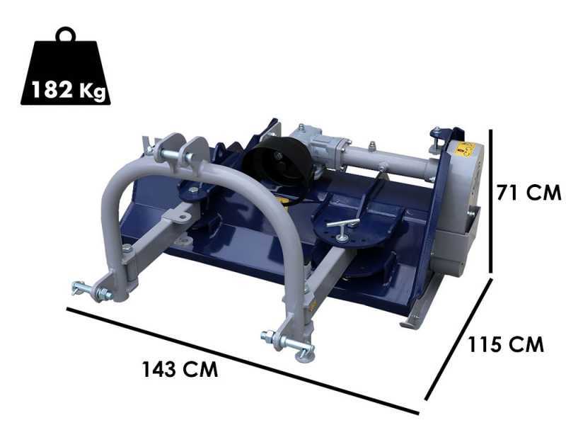 BullMach Ermes 125 S - Trituradora para tractor - Serie ligera - Desplazamiento manual