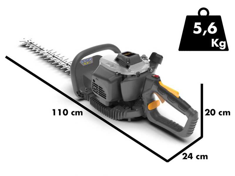 Cortasetos con motor de mezcla de 2 tiempos Alpina AHT 555 - cuchilla 60 cm y corte de 50 cm