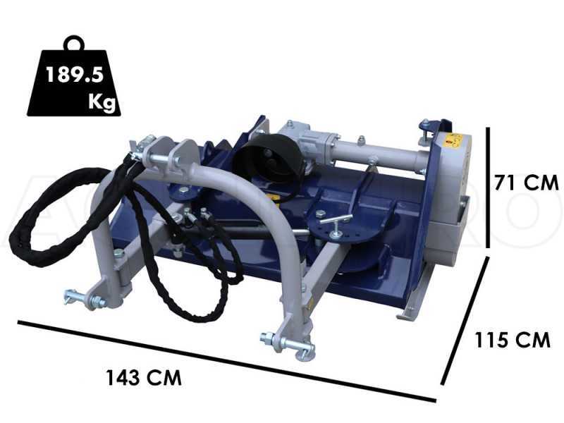 BullMach Ermes 125 SH - Trituradora para tractor - Serie ligera - Desplazamiento hidr&aacute;ulico