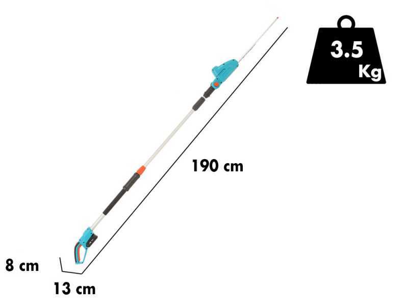 Cortasetos el&eacute;ctrico telesc&oacute;pico, Gardena P4 Ready To Use Set 42 cm bater&iacute;a de litio 18V-2,5Ah cuchilla 42 cm