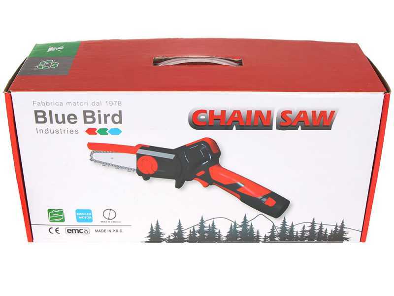 Podadora manual el&eacute;ctrica de bater&iacute;a Blue Bird CS 22-04 - 2 Bater&iacute;as de 12.6 V 2.5 Ah - Capacidad de corte 100 mm